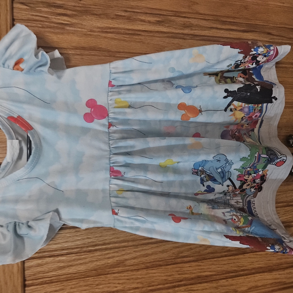 Disney Princess Dress with Colorful Balloons